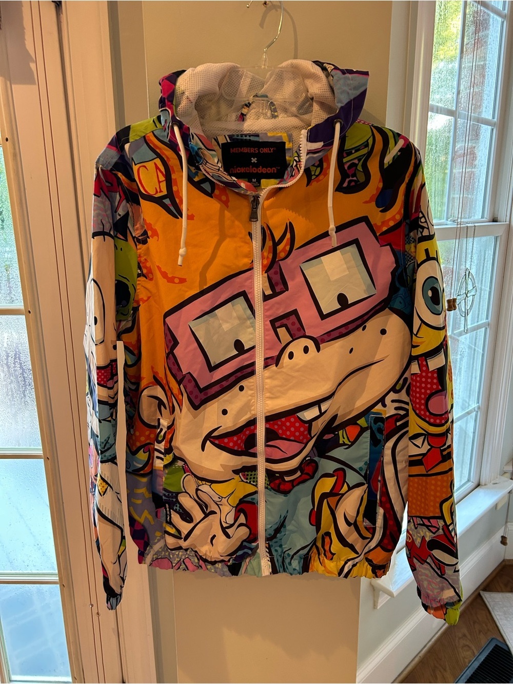 Nickelodeon Rugrats SpongeBob Members Only Medium Windbreaker Jacket